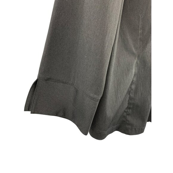 Fred David Womens Stretch Shirt M Black Button-Front Long Sleeve - Picture 4 of 5